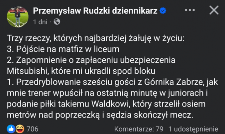 TRZY RZECZY, których Przemysław Rudzki najbardziej ŻAŁUJE w życiu :D